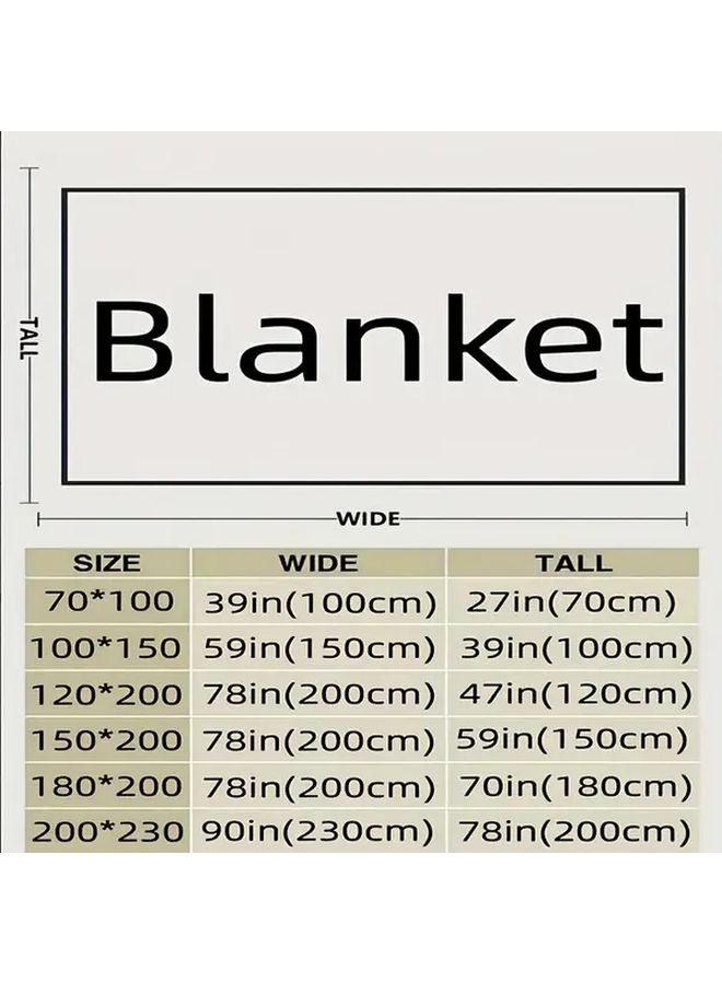 بطانية ناعمة من مسحوق بوهيمي شيربا فلانيل لجميع الفصول 180x200 سم - Image 3